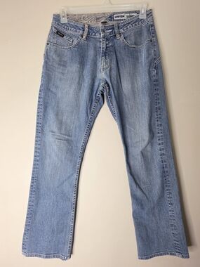 Volcom Jeans Mens 30w 30L Blue Denim Straight Fit Skate Y2K